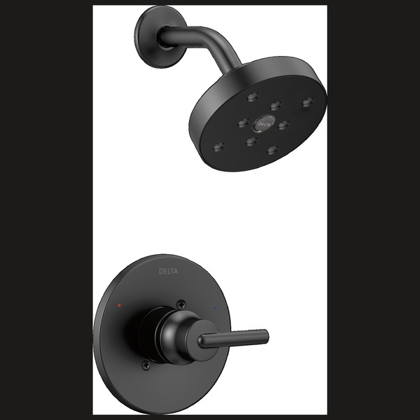 Delta Trinsic Monitor® 14 Series H2Okinetic® Shower Trim Matte Black T14259-BL